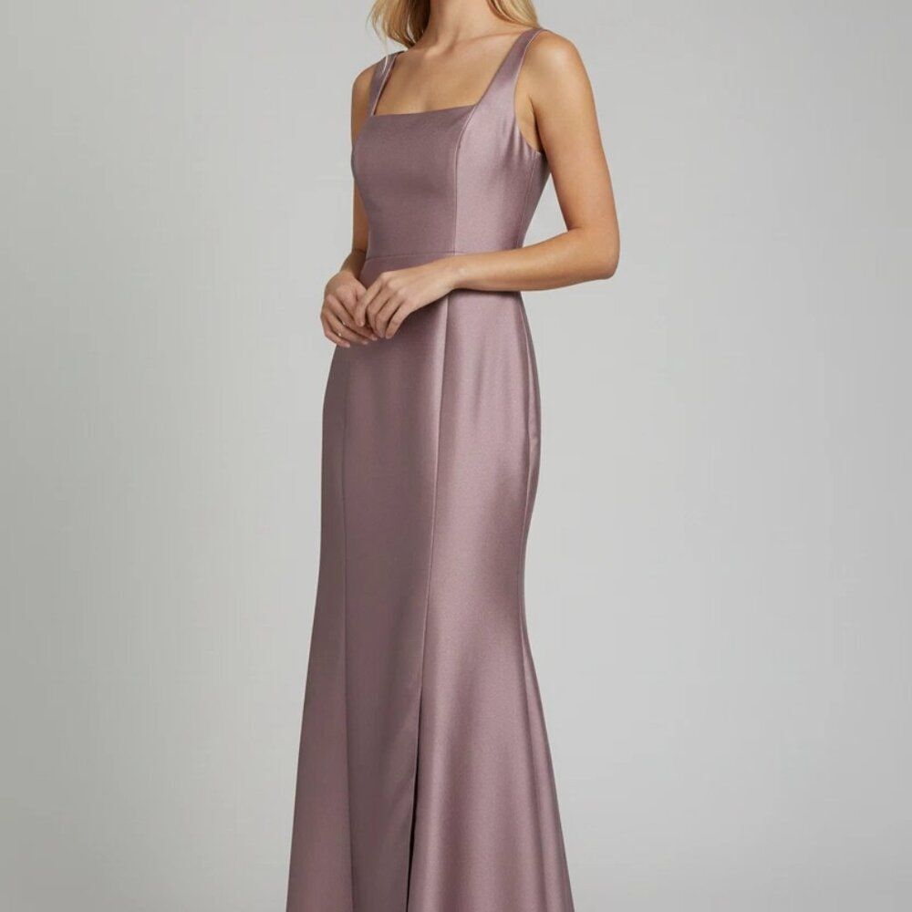 Bella Dusty Rose Pink BB135 Maxi Sleeveless Formal Dress Size 10 - Picture 1 of 15